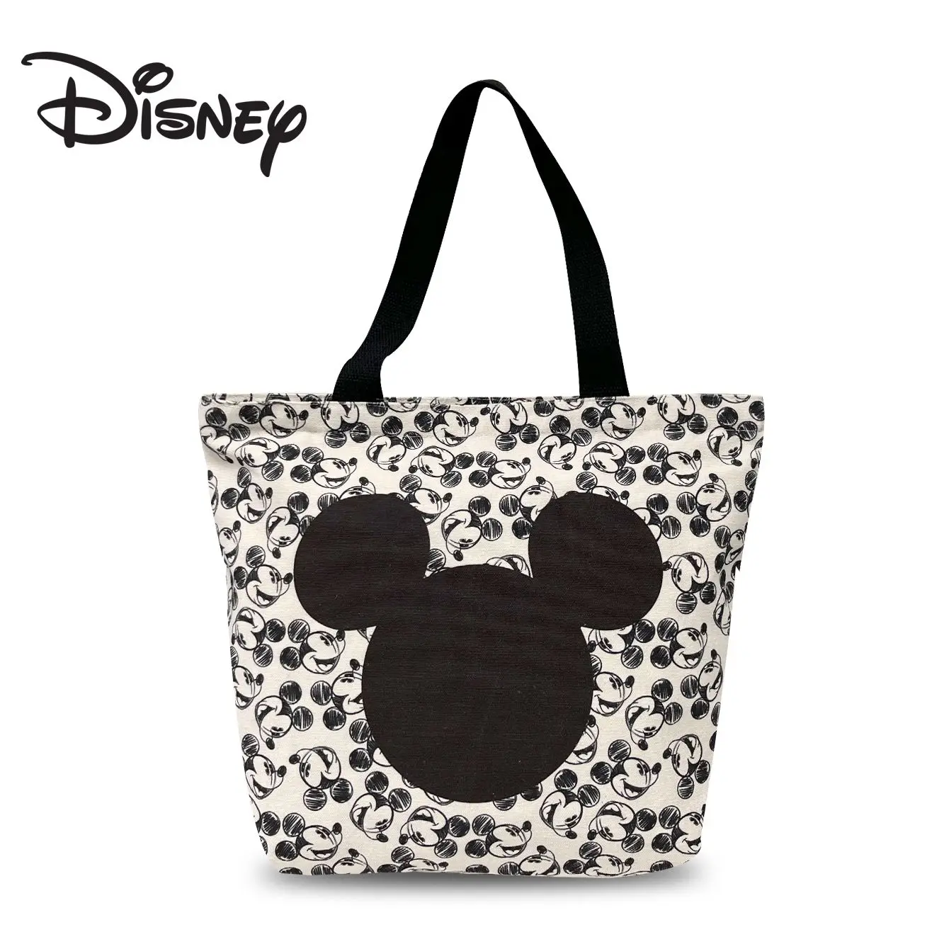 

Disney Mickey Fashion Women's Bag Commuting Large Capacity Shopping Environmental Protection Bag Multifunctional Leisure Bag