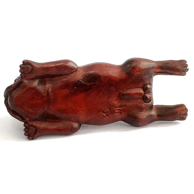 CQ130 - 2 "резная вручную японская фигурка животного из бокса Netsuke резьба: