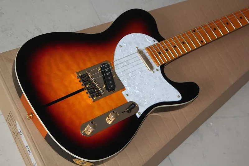 

Китайская фабрика по производству гитар custom new TL Sunburst Grey dog Фирменная электрическая гитара 01