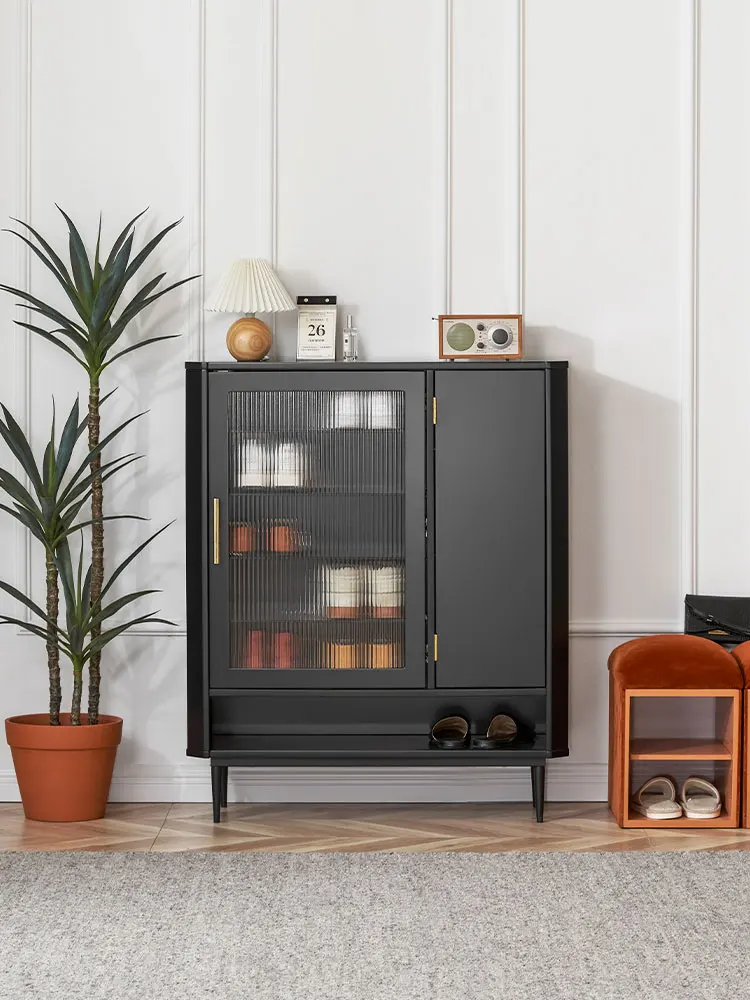 

GY Shoe Cabinet Storage Ultra-Thin Entrance Cabinet Door Large Capacity Sideboard Cabinet Modern Simple and Light Luxury