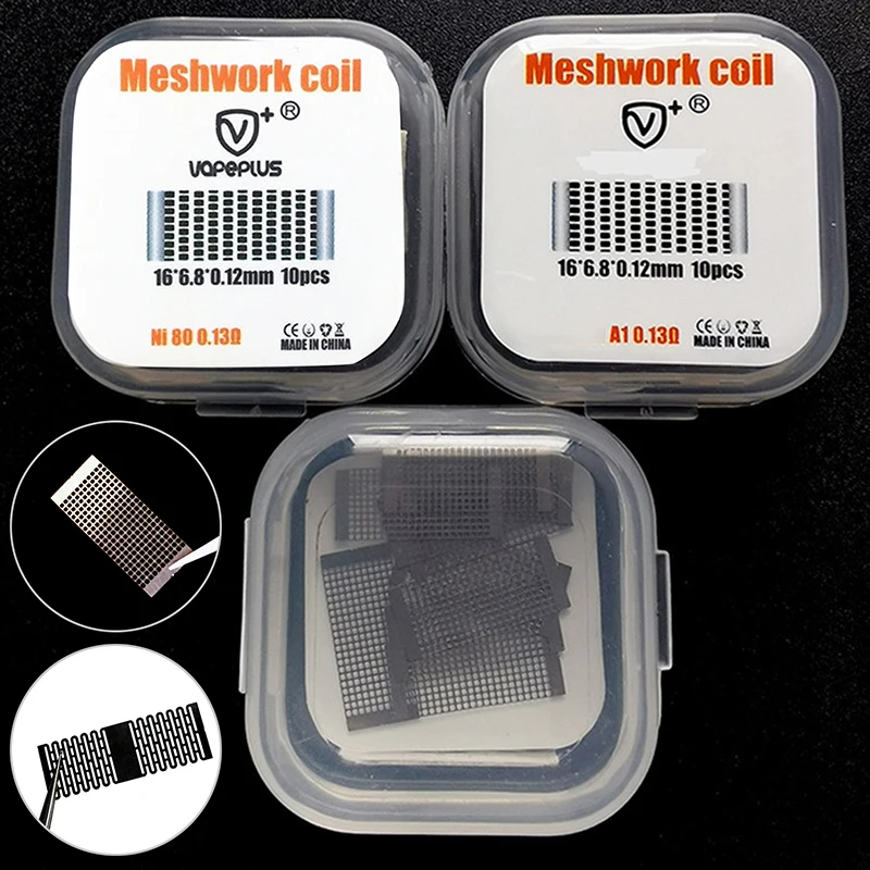

10pcs Meshwork SS3316 Ni80 A1 Coil 0.13ohm Wire For Mesh V2 RDA Kylin M RTA DIY Tools