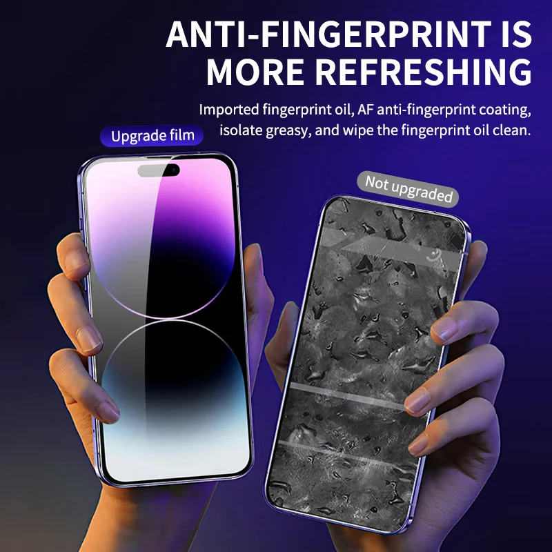 8K HD / Privacy Tempered Glass For iPhone 14 13 12 11 Pro Max X XS MAX Full Cover Screen Protector With Alignment Mounting Cover