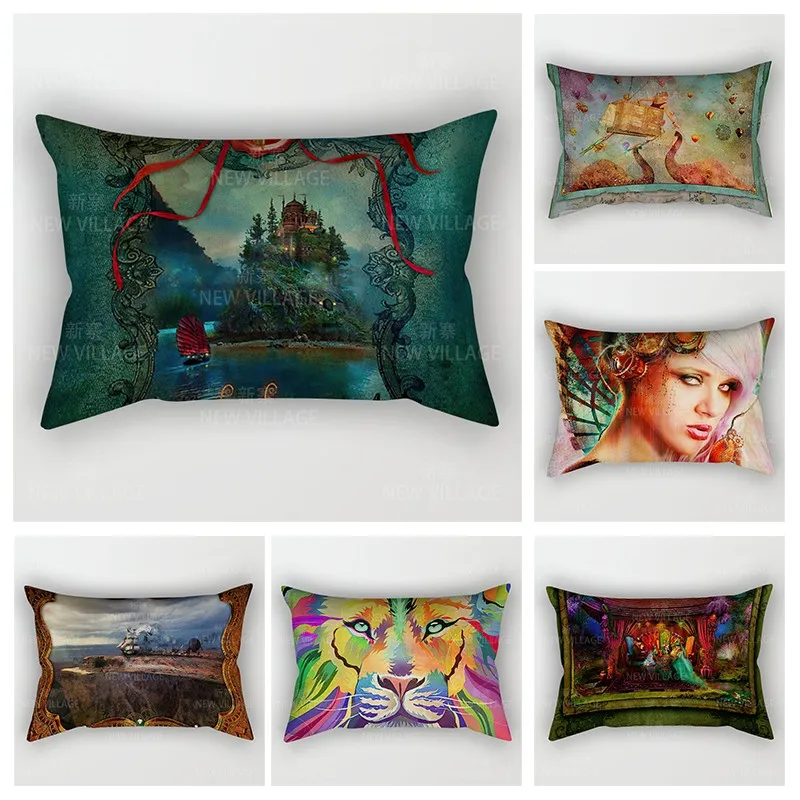 

Nordic fall home decor 30*50 throw pillow case sofa living room Cushion cover 30x50cm 40x60 40*60 boho Vintage Mandala Morocco