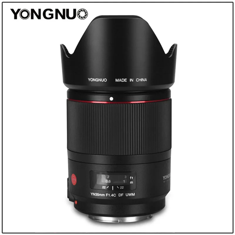 

YONGNUO YN35mm F1.4C DF UWM Lens 35mm F1.4 Ultrasonic Wave Motor Wide Angle Prime Lens AF/MF for Canon 6D 5D 70D 200D 6D T6 1300