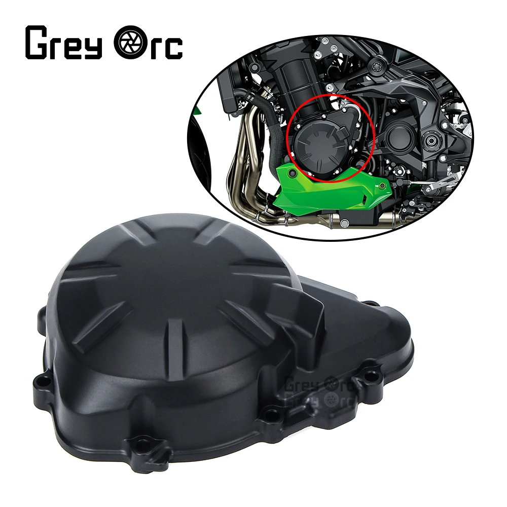 Левая крышка двигателя статора картера мотоцикла для Kawasaki Z900 ABS 2017 2018 2019 2020