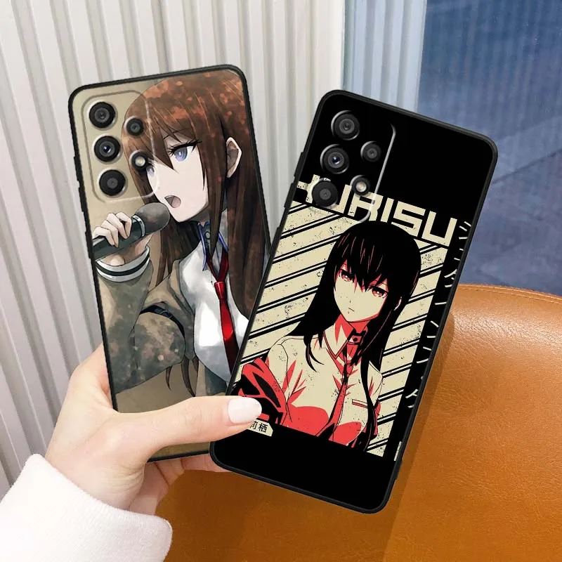 Фото Чехол для телефона Kurisu Makise Anime для Samsung Galaxy A54 A55 A56 A70 A71 A72 A73 J4 J6 M02 M11 M16 M22 A15 A16 A14 A13 №2