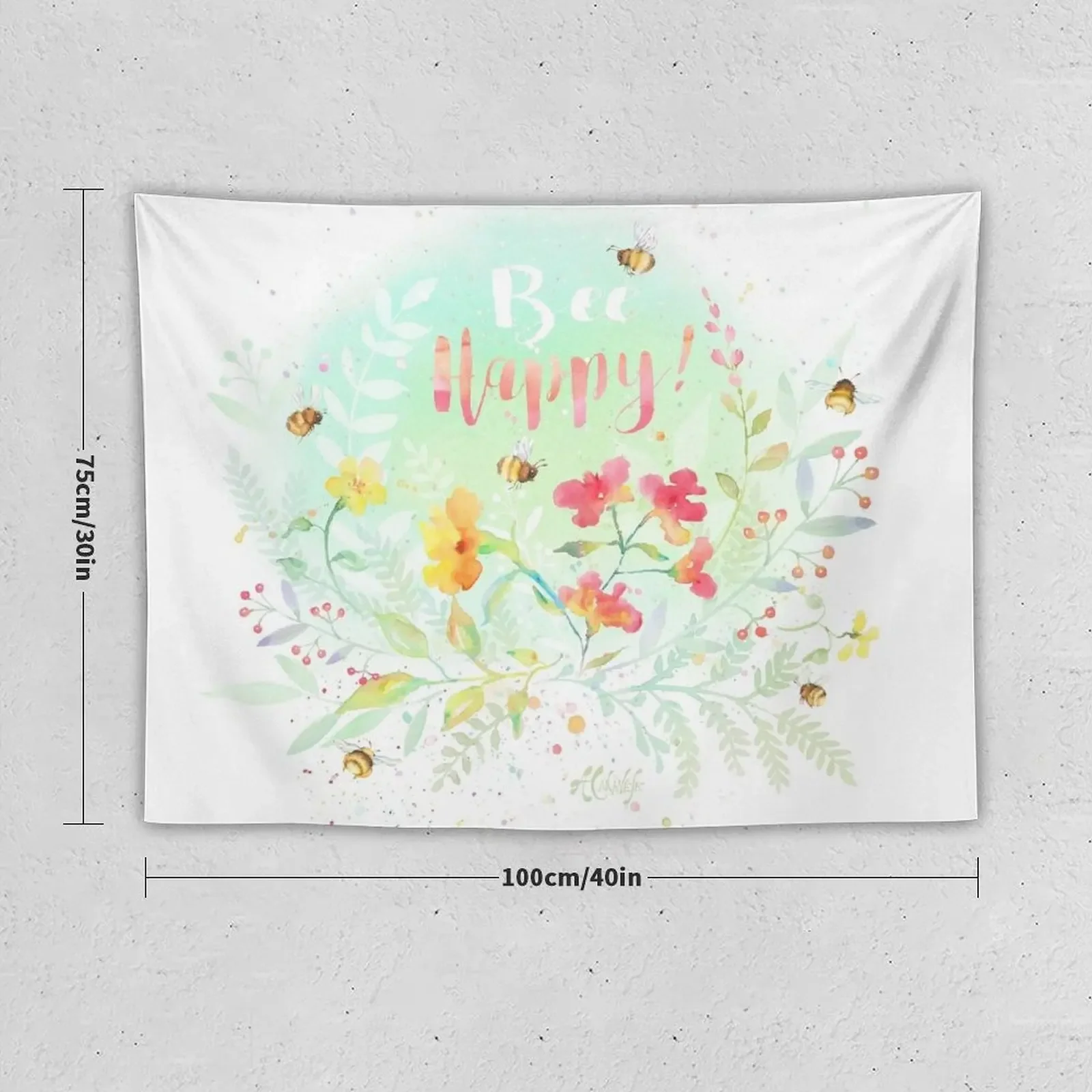 Пчела счастлива! Весенний гобелен украшение для дома стен комнатный декор