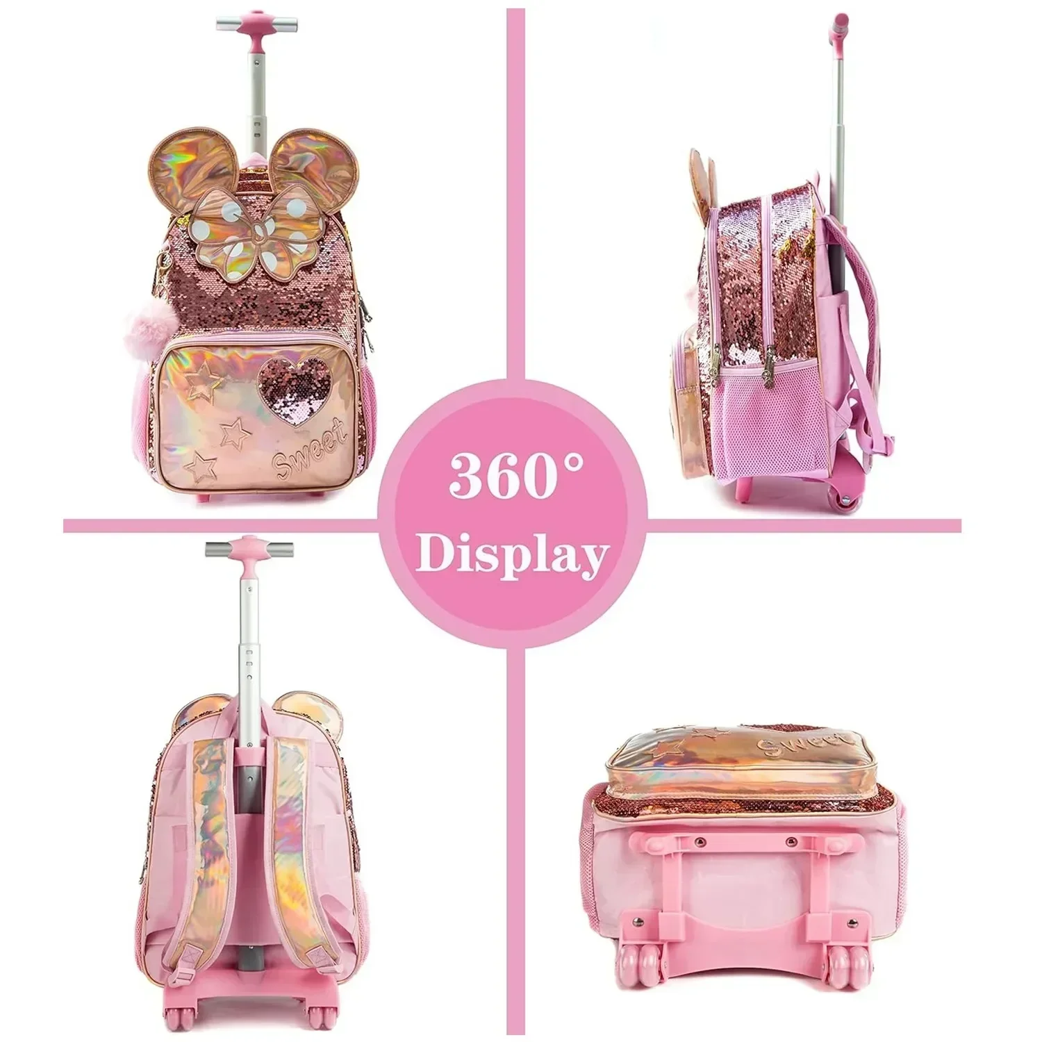 Студенческий рюкзак детские 16-дюймовые милые школьные сумки для девочек с