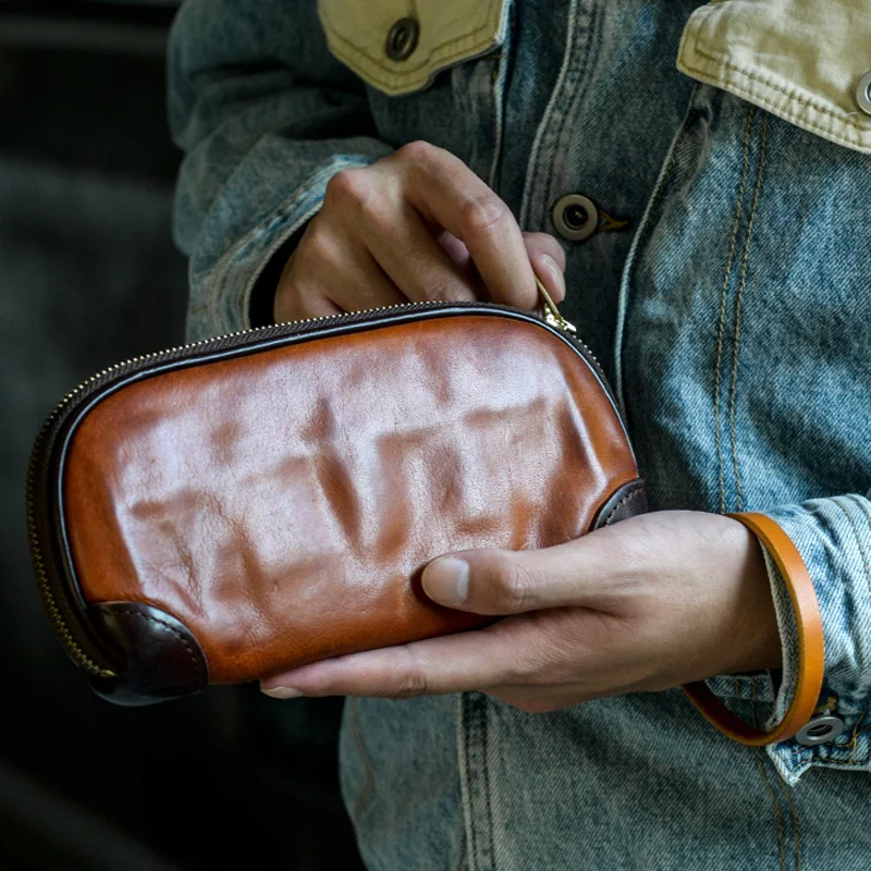 

AETOO Высококачественная полностью кожаная ручная работа сумка из коровьей кожи растительного дубления мини Японская простая модная сумка-клатч