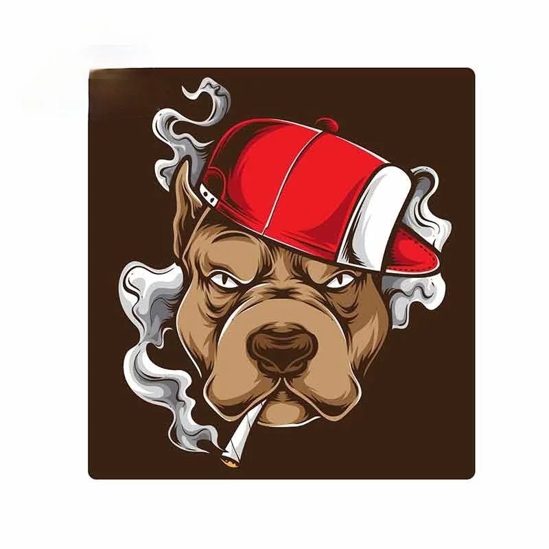 

Interesting for Dog Motorcycle Car Bumper Window Stickers Vinyl Graffiti Sticker 3D Funny Occlusion Scratch Decals 13cm X 12.3cm