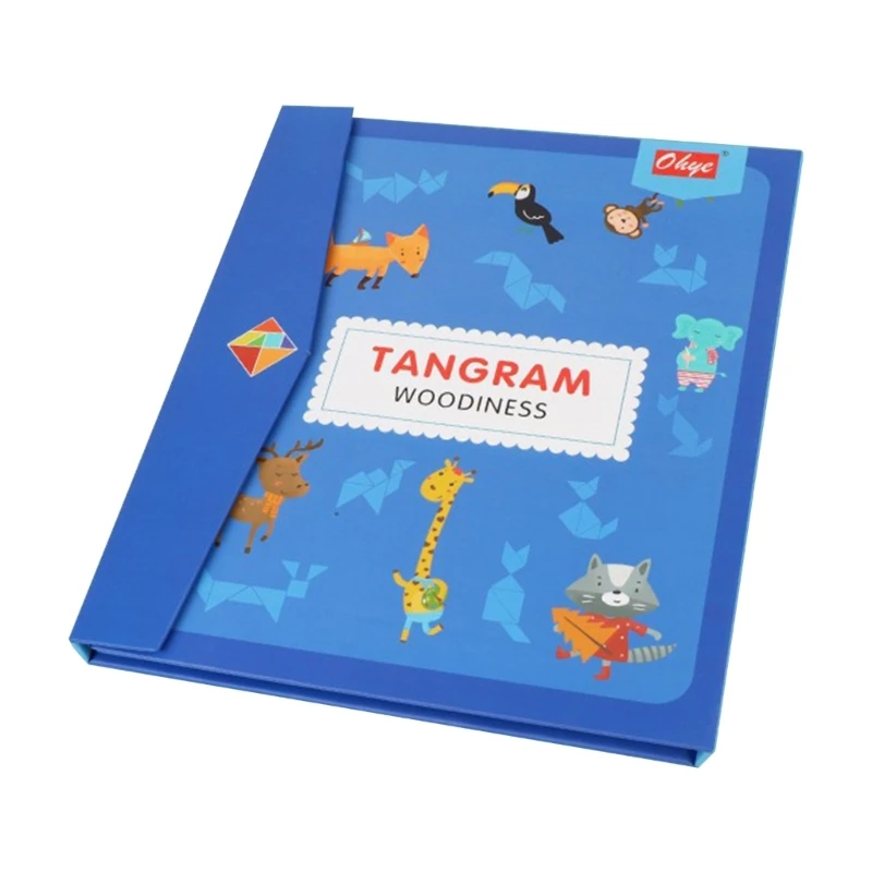 Геометрическая головоломка Танграм игра-головоломка Монтессори обучающая