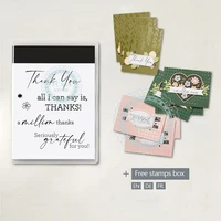 new thanks wishes clear stamps no cutting dies for diy handmade paper card decoration hand account album craft stamps