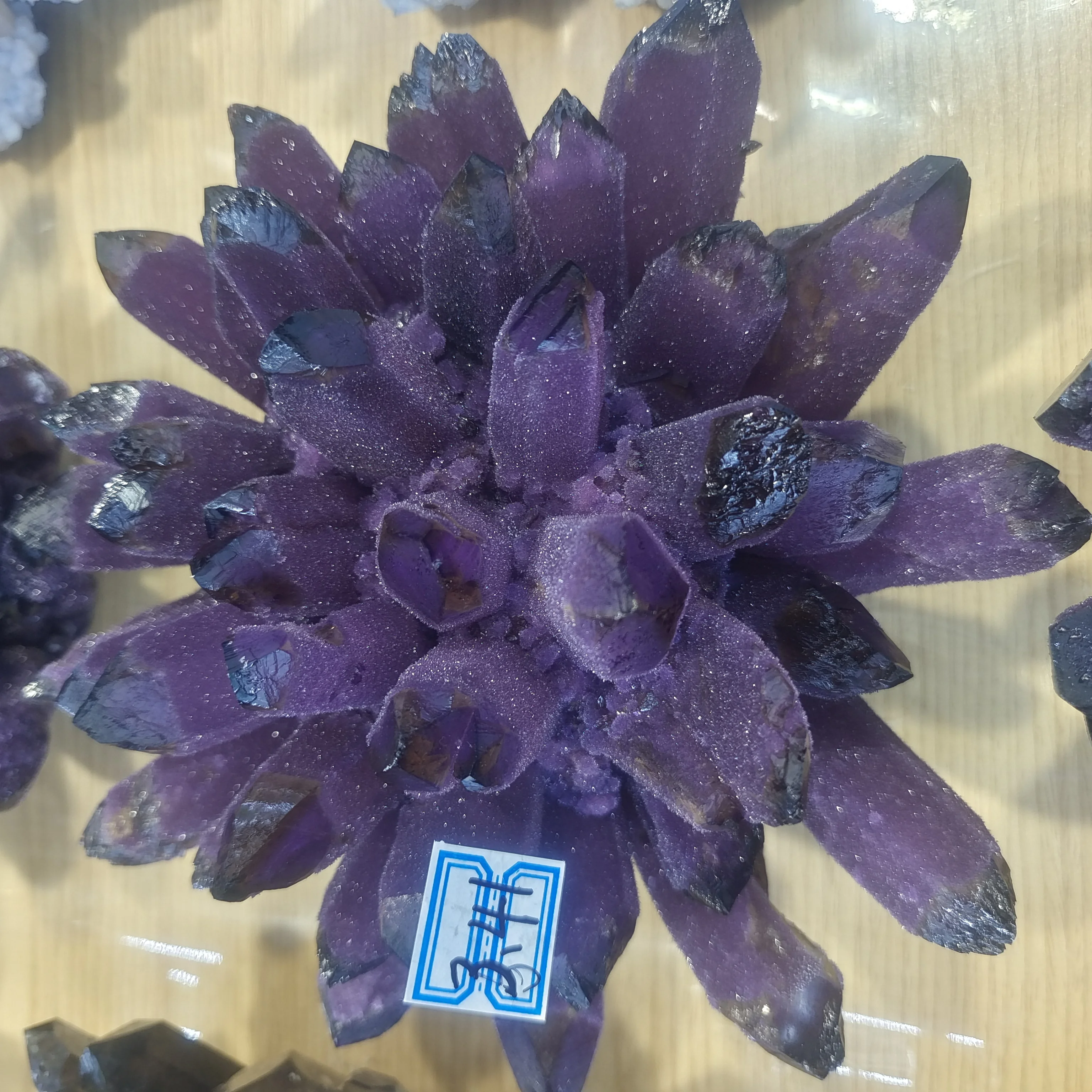 

3.1-4.6kg Natural Raw Amethyst And blue Quartz Purple Crystal Cluster Healing Stones Specimen Home Decoration Crafts Decoration