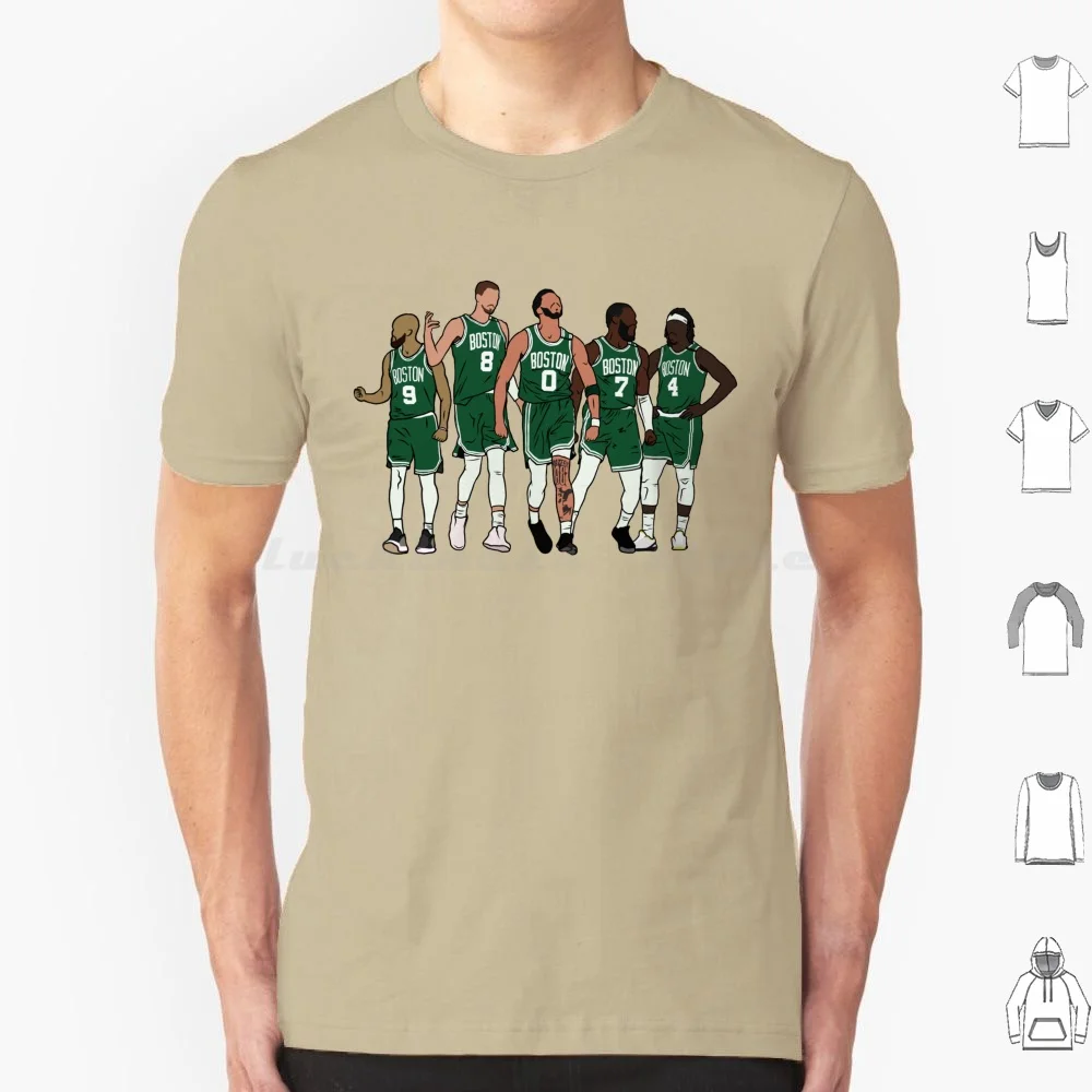 Фото D White , Kp , Jrue & The Jays Футболка Хлопок Мужчины Женщины DIY Принт Kristaps Porzingis Jrue Holiday Jayson Tatum Jaylen Brown №1