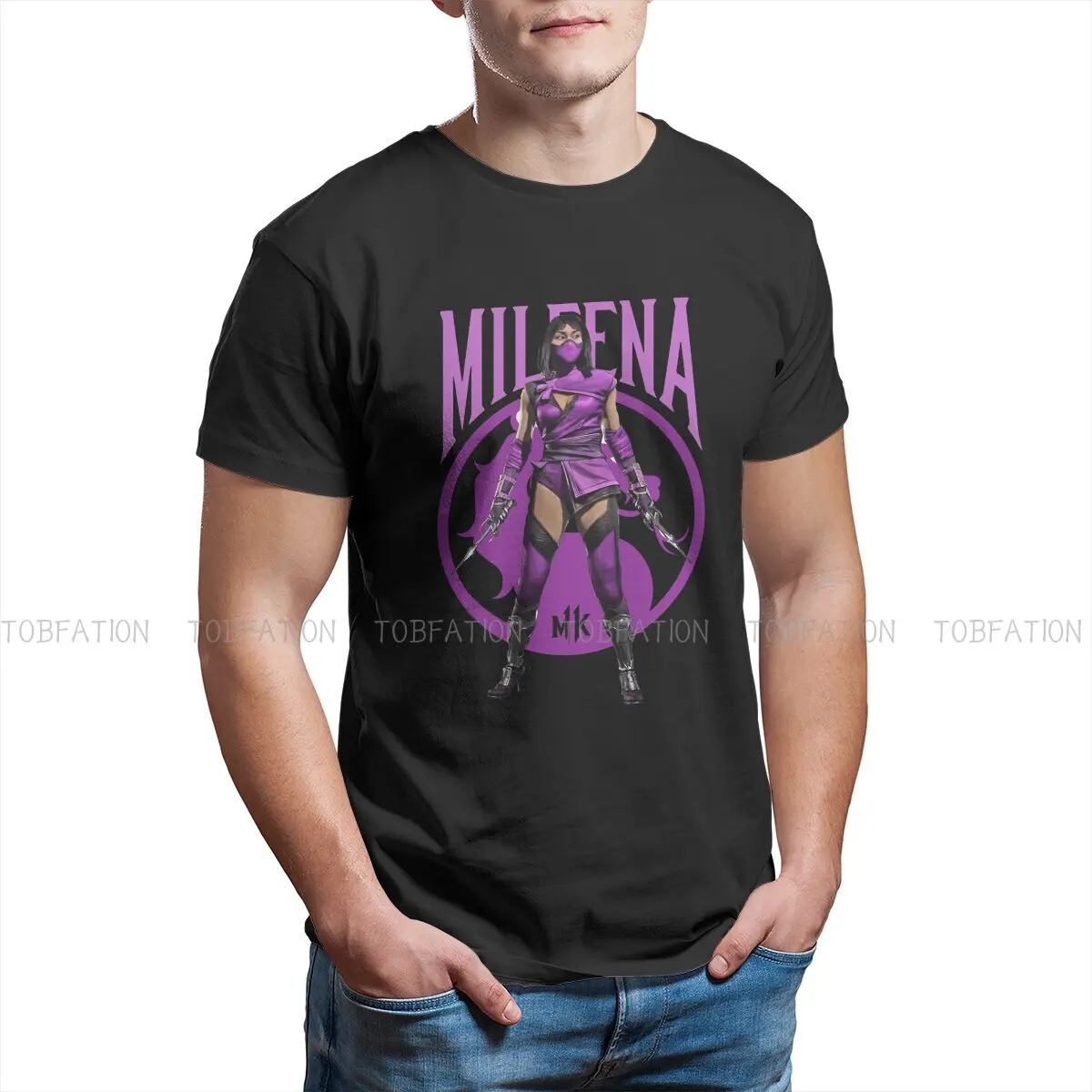 

Mortal Kombat Lord Raiden Film Polyester TShirts Cool MILEENA Personalize Homme T Shirt Hipster Clothing 6XL