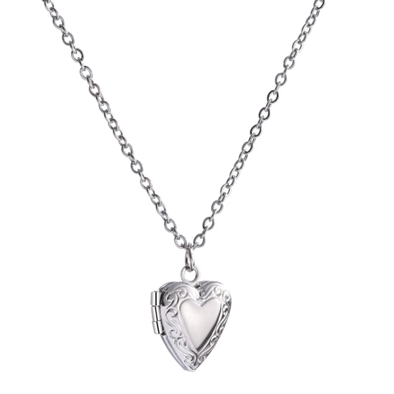 

Dainty Openable Heart Layered Choker Necklaces Handmade Christmas Presents Pendant with Adjustable Chain for Women