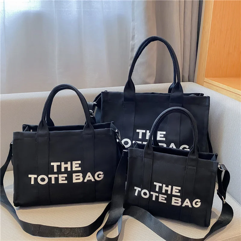 

Large Canvas Tote Bags for Women Luxury Shoulder Messenger Bag Female Fashion Designer Sling Crossbody Totes High Quality 2023
