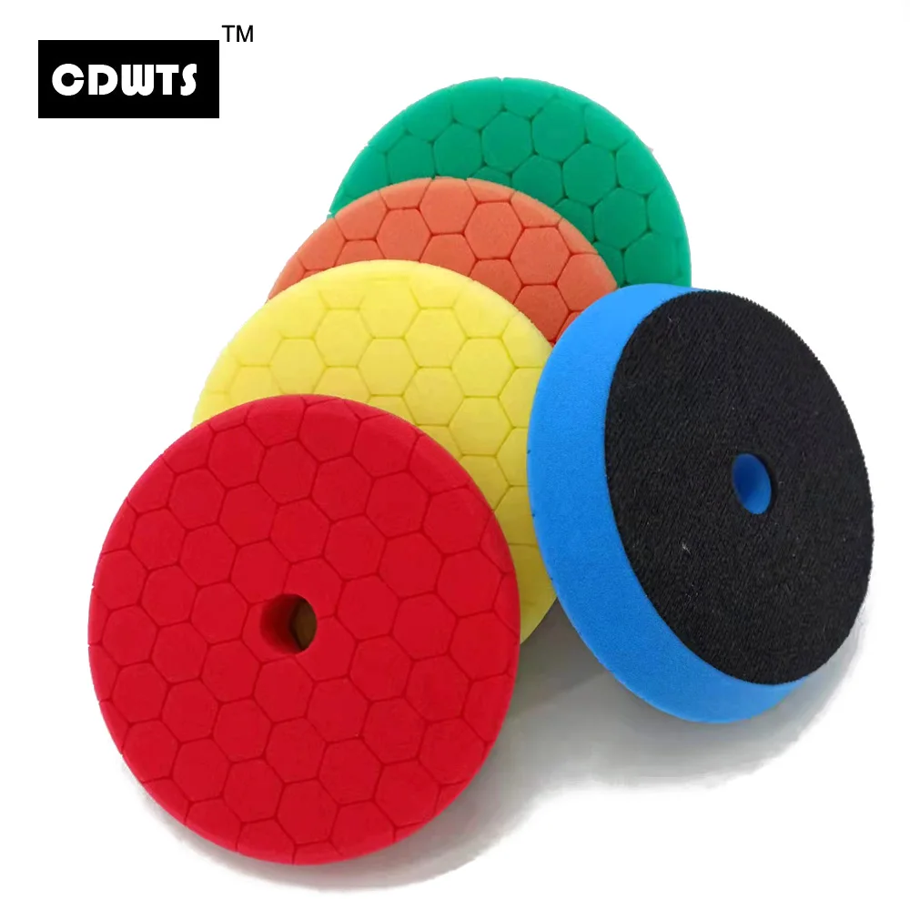 

CDWTS 3/5/6 дюймов комплект подушечек для полировки фар автомобиля DA RO полийнер автомобильные полировальные береты для удаления царапин автомобиля