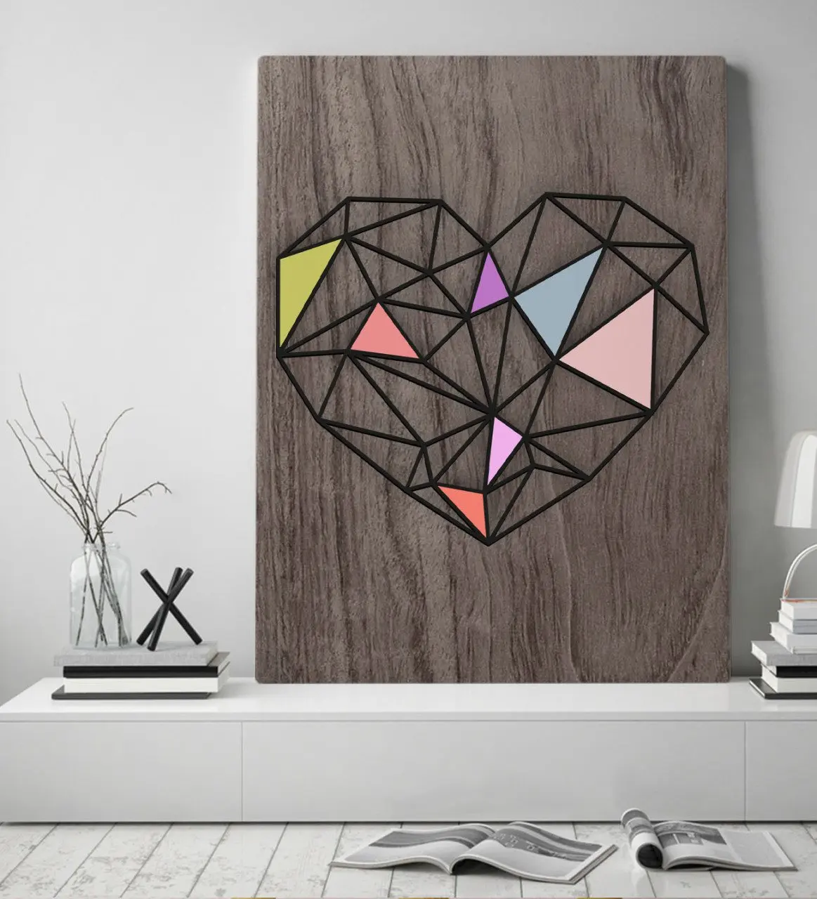 

Холщовый стол BK Home в форме сердца, 50x70 см-1