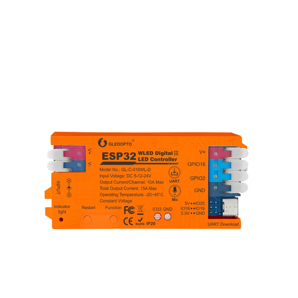 

RGB Контроллер GLEDOPTO ESP32 для светодиодных лент