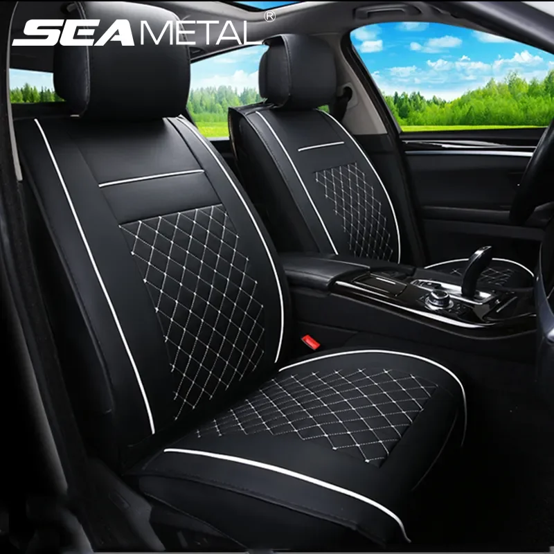 

Seat Covers Leather Set Car Chairs Cushion Cover Seats Protector Pad Mat Automobiles Seat Covers Interior Auto Accessories