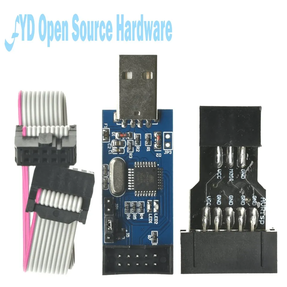 Программатор USB AVRISP AVR ISP USB ASP ATMEGA8 ATMEGA128 с поддержкой Win7 64