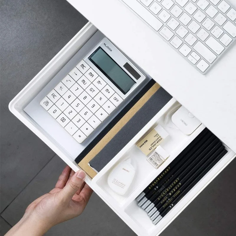

Self-stick Desk Table Storage Drawer Organizer Box Pencil Tray Under Desk Stand Self-adhesive Under-drawer Storage Holder