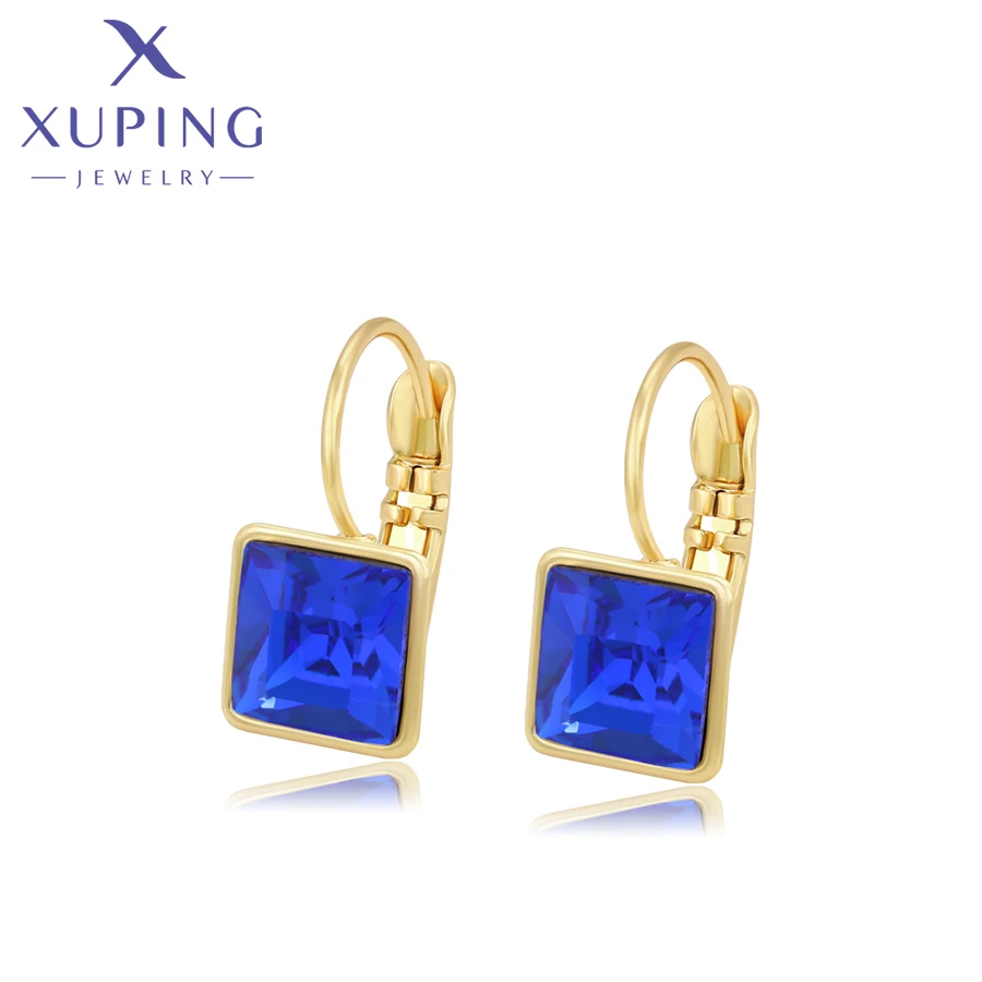 

Xuping Jewelry New Arrival Square Crystal Stud Earring for Women Gift X000662763