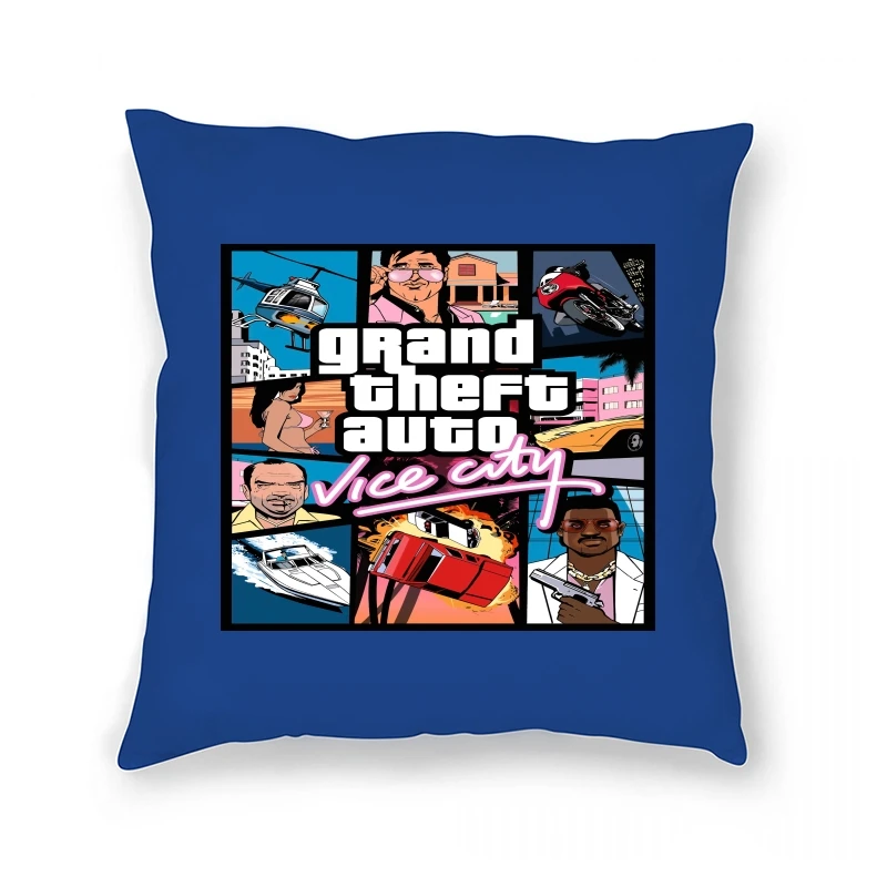 

EU Grand Theft Auto Vice City Pillow Case GTA GAME Graphic Custom Nice Crew