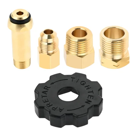 Переходник для бензобака Pol пропановый, с полным потоком x 1/4 Male NPT, 3/8 дюйма Male Flare и 1/2 дюйма Male NPT, переходник для кемпинга