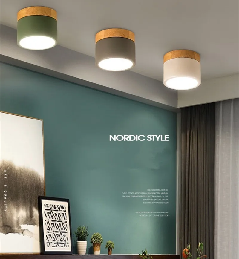 

Post-modern Ceiling Lamp Minimalist Macaron Downlight Scandinavian Home Decoration Balcony Bedroom Indoor Kitchen Light Fixture