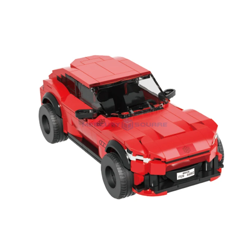 Красный внедорожник MOC 66002 строительные блоки для внедорожников транспортная
