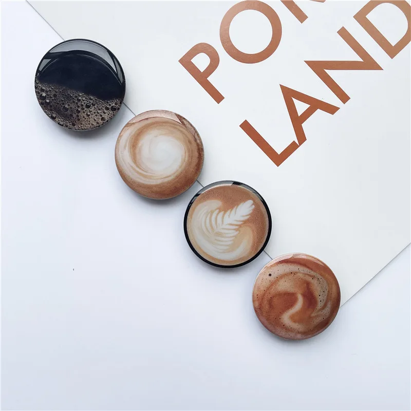 creative coffee holder for phone universal mobile stand for iphone 12 pro collapsible telephone car bracket accessories free global shipping