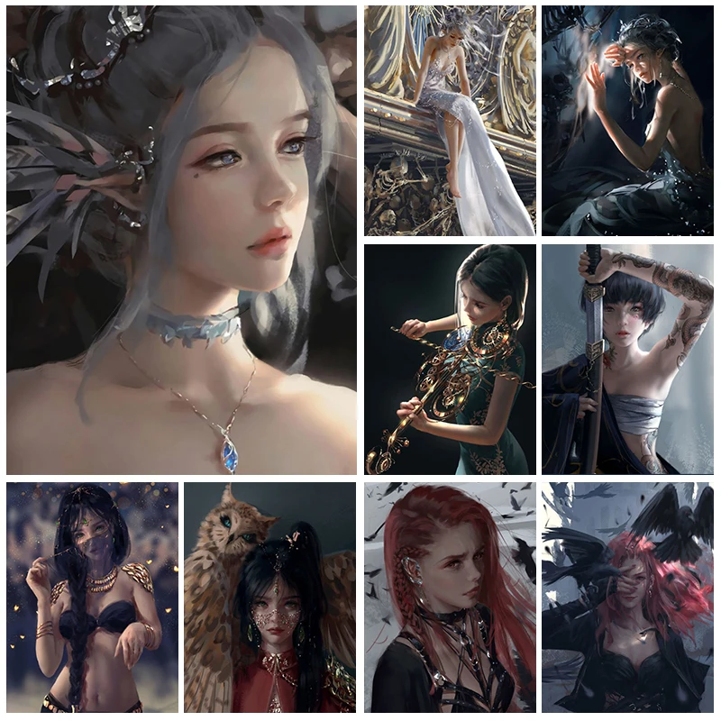

5D Diamond Drawing Anime Diamond Embroidery DIY Full Rhinestone Mosaic Character Cross Stitch Kit Art Home Decor Gift