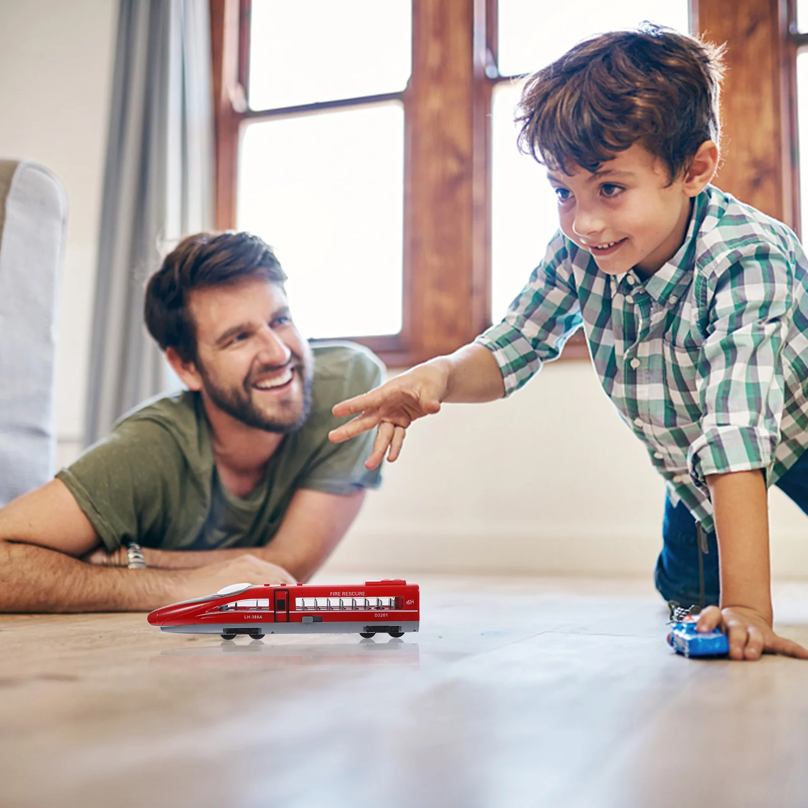 

Boys Toys High Speed Rail Model Toy Pull Back Kids High-Speed Railway Toys Toddlers Boys Simulation Children Sound Light