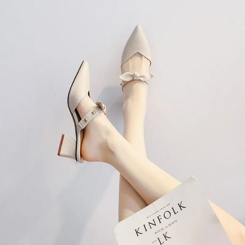 Шлепанцы женские на высоком каблуке роскошные сандалии модные пляжные шлепанцы