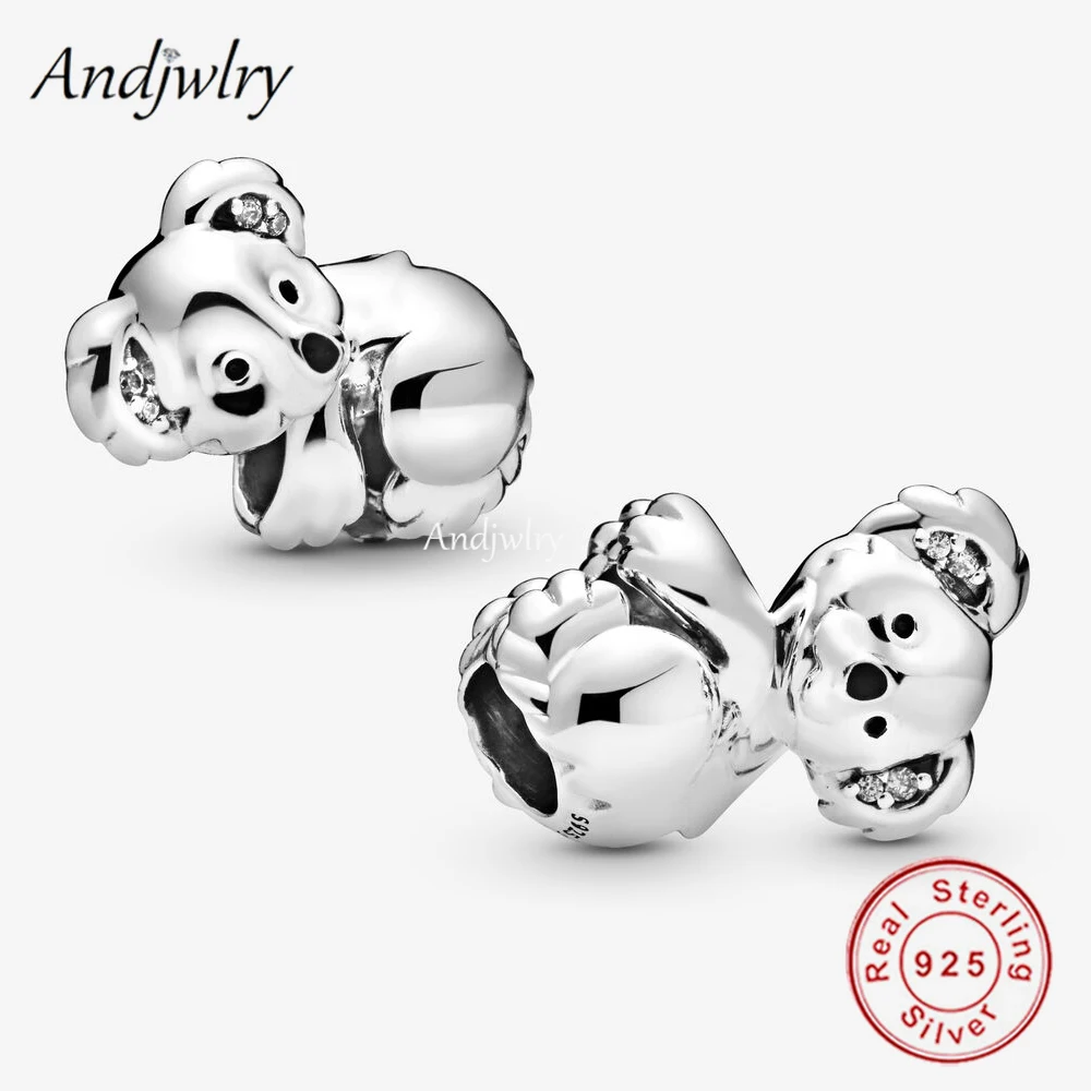 

925 Sterling Silver Fit Original Bracelet Animals Series Lovely Koala Charm Bead Bracelet & Bangle Necklace Jewelry Berloque