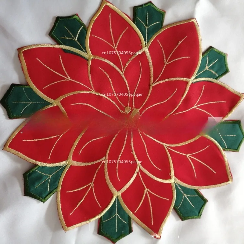 

Рождественская цветочная дорожка для стола, полиэстер