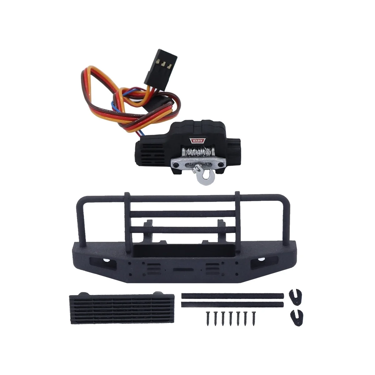 

Nylon Front Bumper with Winch for TRX4M 1/18 RC Crawler Car Upgrade Parts Accessories