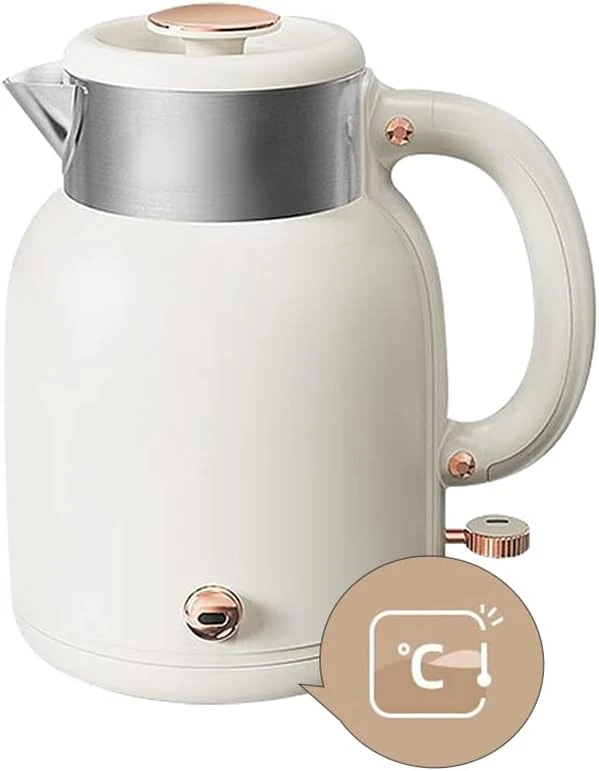 

ZDH-C15C1 Kettle for Coffee & Tea, Stainless Steel Hot Water Boiler with Keep Warm Function, Auto Shut-Off, BPA Free, 1.5l, Cal