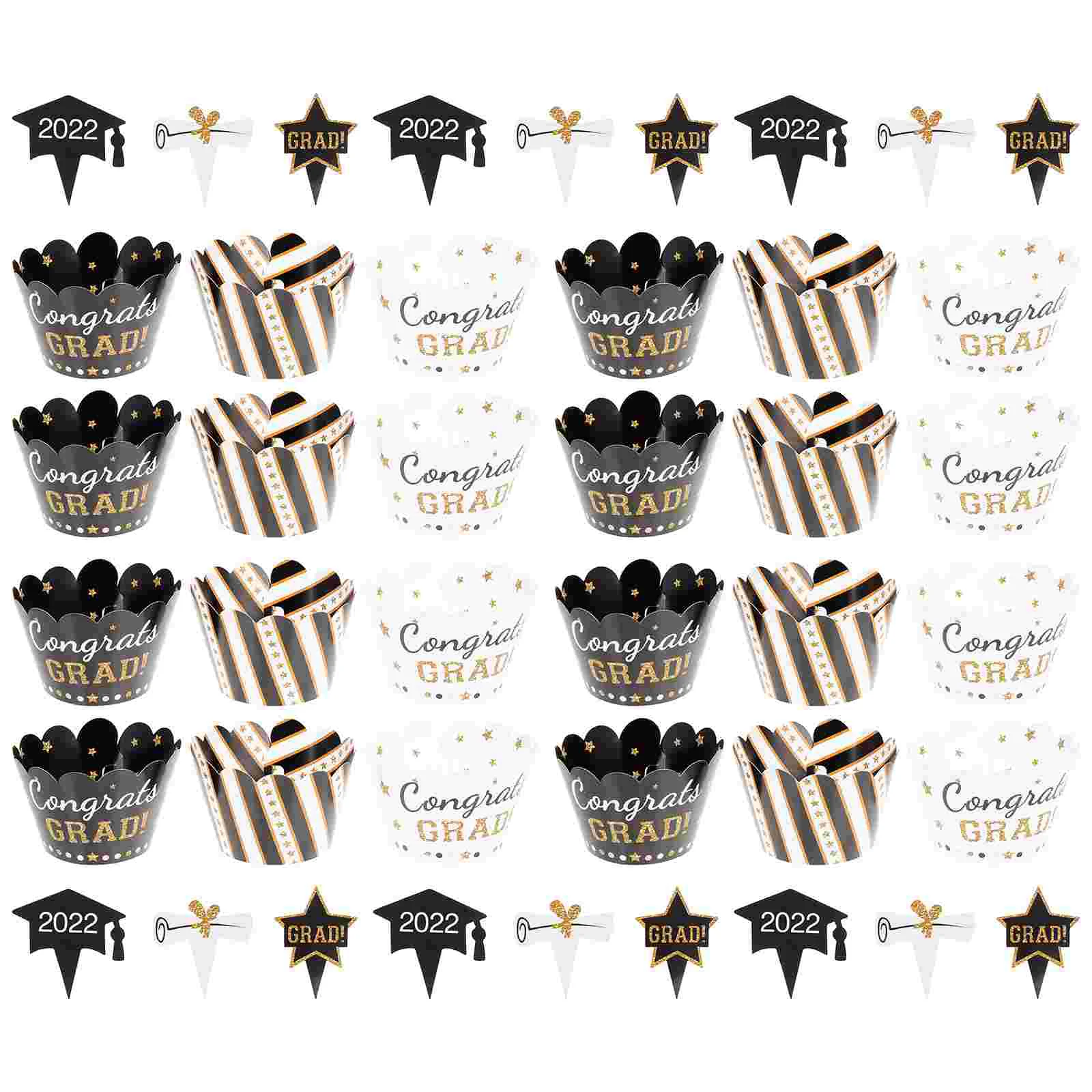 3 набора для выпускного торта искусственная бумага украшение хлебобулочных