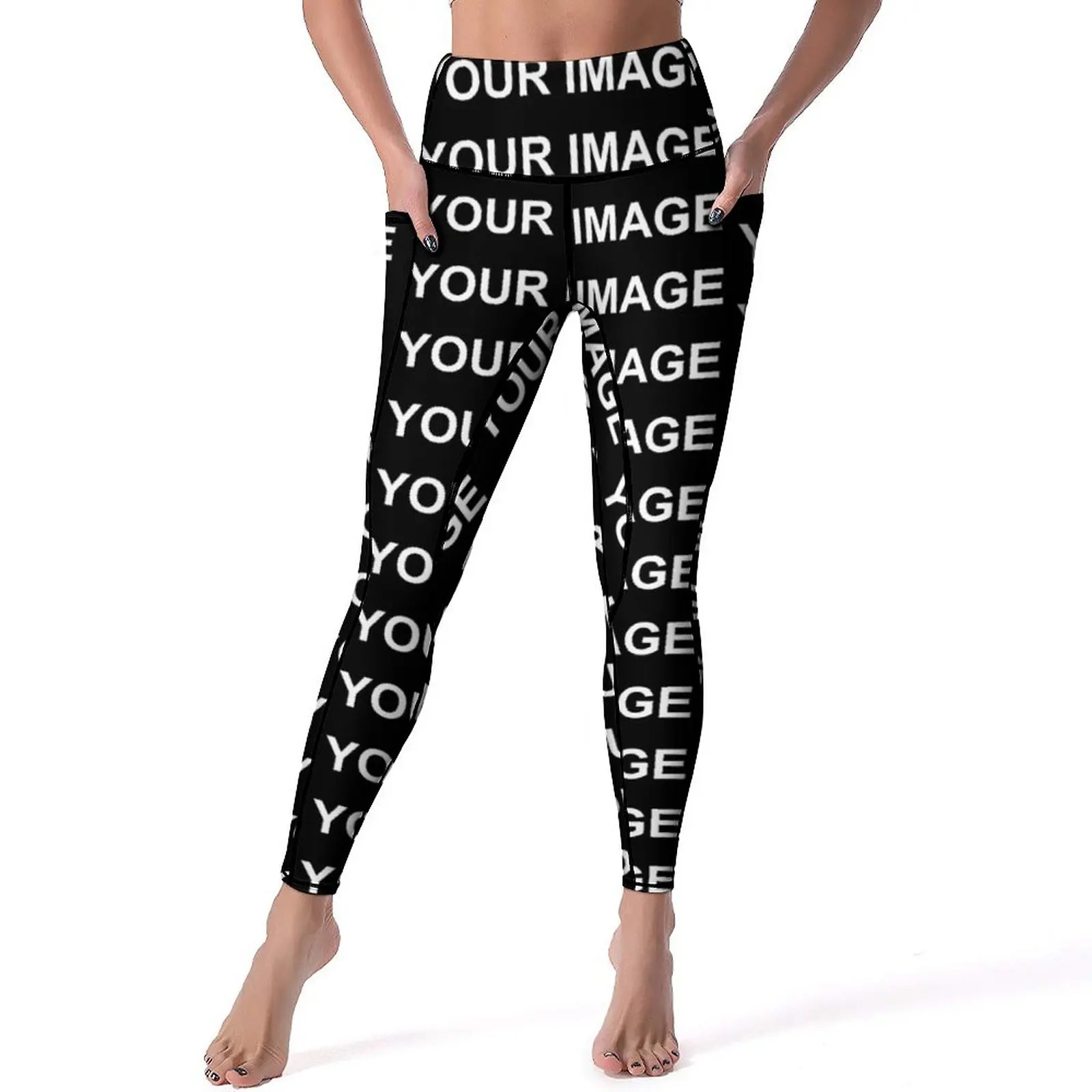 

Your Image Customized Leggings Sexy Custom Made Design High Waist Yoga Pants Stretchy Leggins Lady Fitness Running Sports Tights