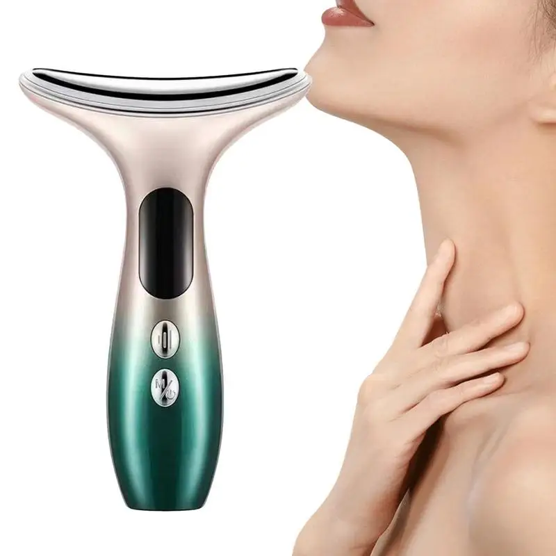 

Facial Neck Massager EMS Microcurrent Beauty Massager For Face And Neck Vibration Massage Face Sculpting Device For Lifting And