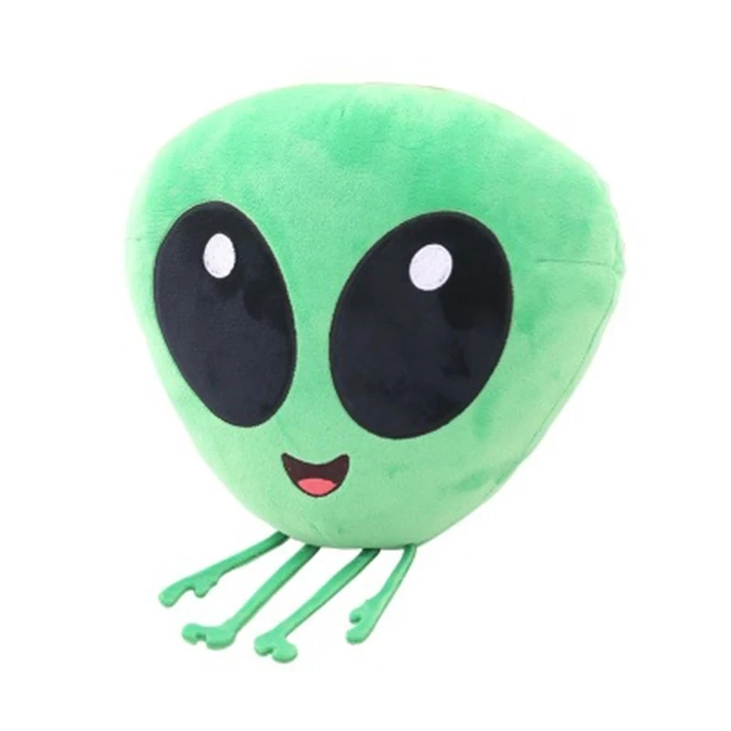 33cm Fashion Girl Funny ET Pillow Expression Adventure Green Alien Monster Plush Doll Toy Friend Boy Birthday Gift Toys