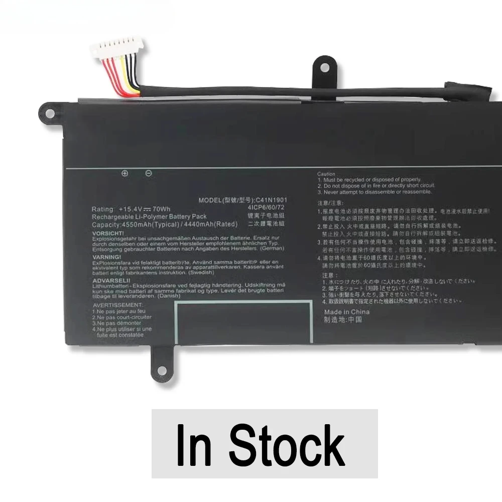 C41N1901 Аккумулятор для ноутбука Asus ZenBook Duo UX4000F UX481FL UX4000FL UX481FA UX481F 0B200- 03520100 03520000 4ICP6/60/72