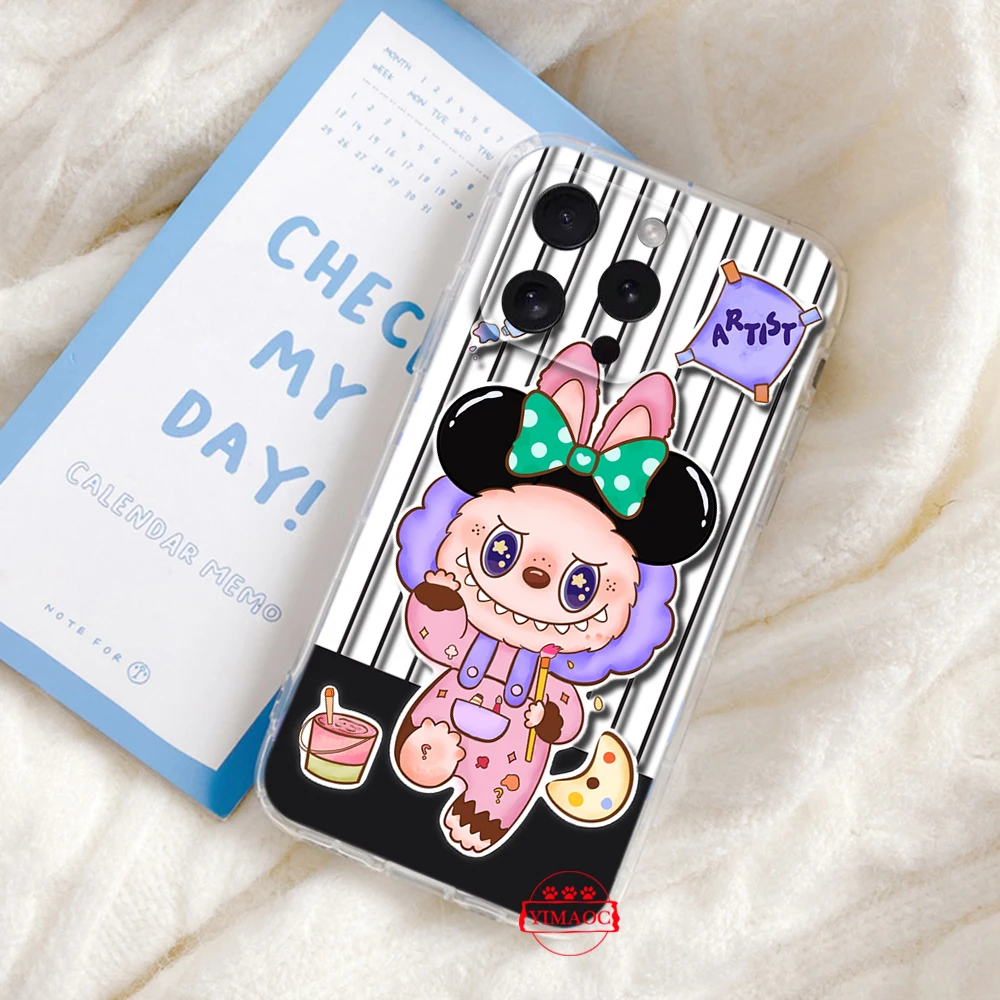 Мягкий чехол с рисунком labubu для LG K71 K8 Plus K9 Lite Q510 K92 Q92 Stylo 6 7 V40 V50 V60 Velvet G9 X4 Q61 Q60