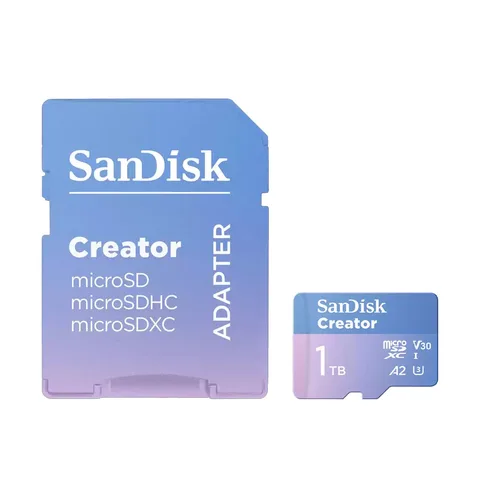 SanDisk microSD Creator Series карта памяти 128/256/512 ГБ/1 ТБ