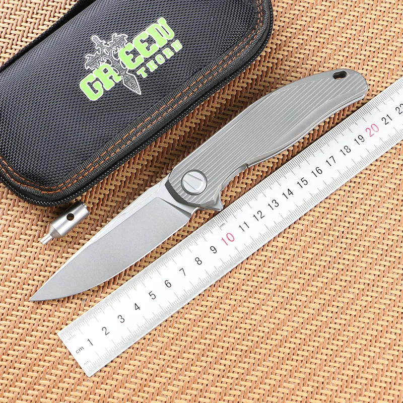 Складной нож Green thorn Stellar TC4 с титановой ручкой vg10 |