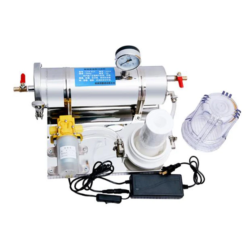 

300KG/H Automatic Liquor Wine Filter Machine Household Filtering Machine 304 Stainless Steel Brewing Equipment 80W
