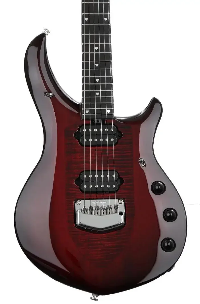

6 Strings Ernie Ball Music Man John Petrucci Majesty Monarchy Royal Red Electric Guitar Black Hardware,2 Humbucking Pickups
